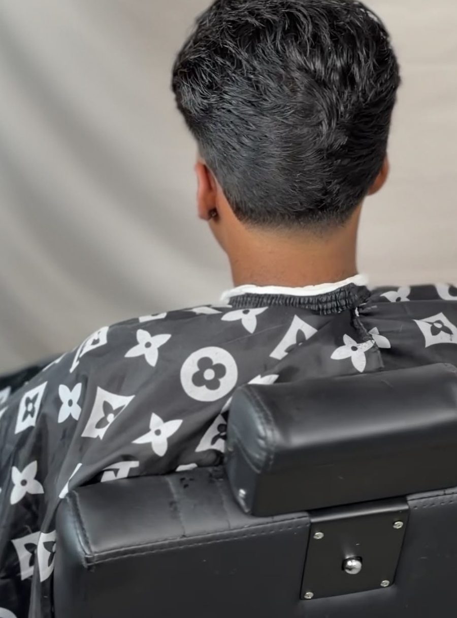 Finished low taper, back view