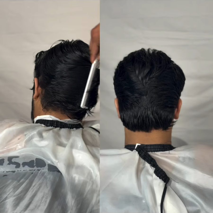 Scissor work before and after